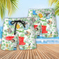Botanical Vintage Gardening Beach Shorts Pattern Detail For Seaside Leisure And Laid Back Styling