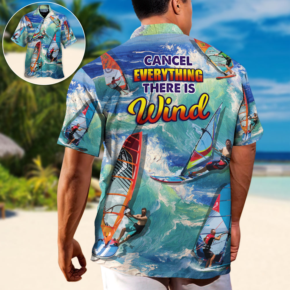 Windsurfing Outdoor Passion Hawaiian Shirt All Over Print Detail For Vacation Style