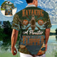Funny Kayaking Flipper Adventure Hawaiian Shirt Pattern View For Lightweight Everyday Style