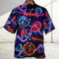 Rock Music Hawaiian Shirt Fabric Pattern Detail For Thoughtful Gifting