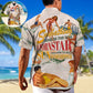 Sunbathing Sun Worshipper Hawaiian Shirt Pattern View For Relaxed Warm Weather Outfits