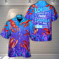 Vintage Lobstering Lobster Hunter Hawaiian Shirt Design Detail For Beach Days And Holiday Travel