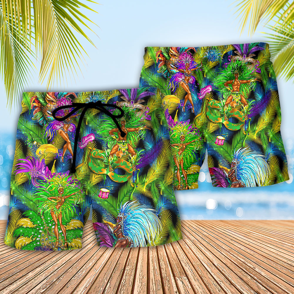 Festival Rio Carnival Colorful Celebration Vibe Beach Shorts For Sunny Getaways And Casual Coastal Wear
