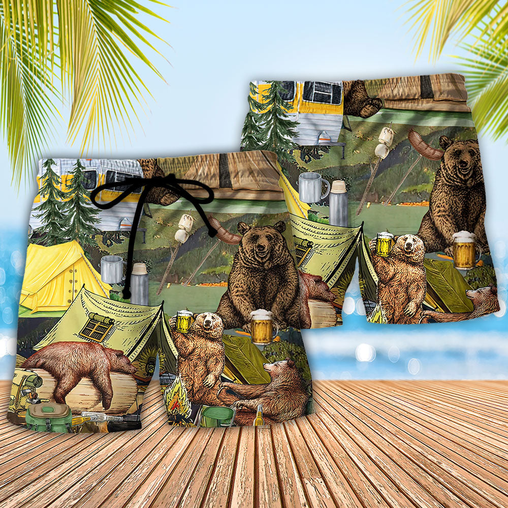 Camping Drunkest Bunch Around The Campground Beach Shorts For Poolside Relaxation And Everyday Comfort