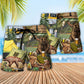Camping Beach Shorts Pattern Detail For Coastal Travel And Bright Seasonal Outfits