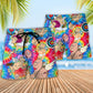 Archery Beach Shorts Pattern Detail For Relaxed Weekends And Bright Seasonal Outfits