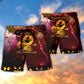 Hippie Halloween Dark Desert Wind Beach Shorts Pattern Detail For Vacation Style And Thoughtful Gift Giving