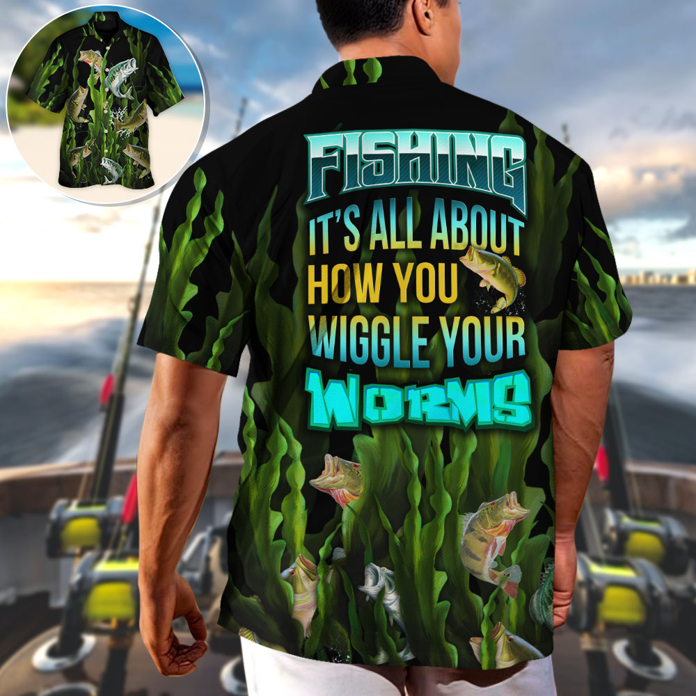 Funny Grill Food Hawaiian Shirt Collar And Front View For Warm Weather Events