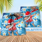 Dabbing Santa Fun Summer Christmas In July Beach Shorts For Holiday Beach Days