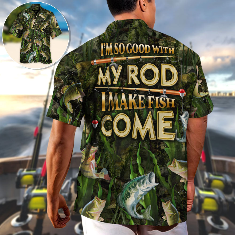 Rod Creative Pattern Hawaiian Shirt Resort Outfit View For Warm Weather Events