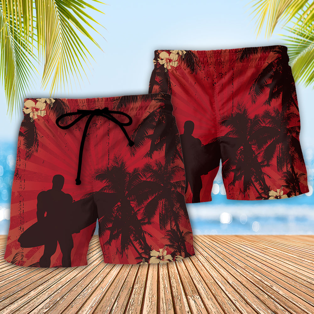 Coastal Beach Shorts Pattern Detail For Poolside Fun And Relaxed Casual Wear