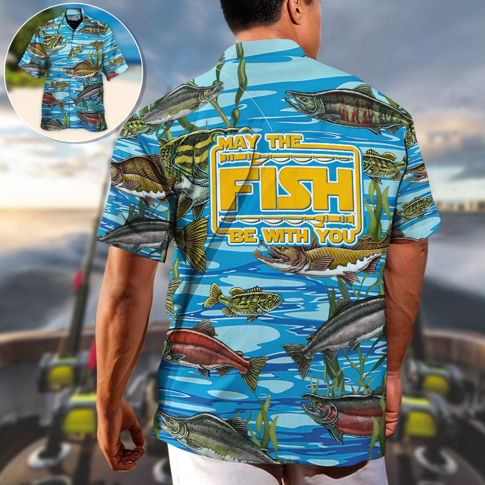 Fishing Adventure Graphic Hawaiian Shirt All Over Print Detail For Island Holidays