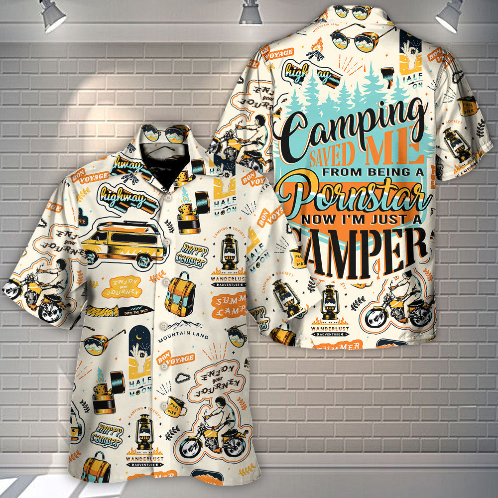 Camping Camper Hawaiian Shirt For Poolside Relaxation And Sunny Getaways