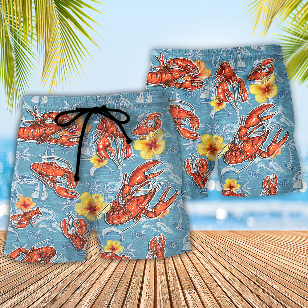 Lobster Human Costume Funny Sea Lover Beach Shorts For Resort Trips And Poolside Style