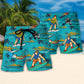 Waterskiing Real Grandpa Waterskiing Humor Beach Shorts For Outdoor Activities And Vacation Styling