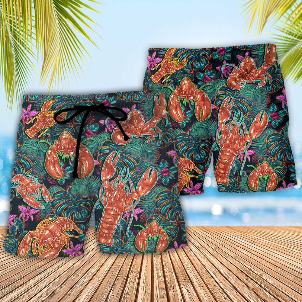 Lobster More Than One Lobster Tropical Vibe Beach Shorts For Poolside Relaxation And Style