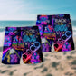 Disco Music Dance Vibe Beach Shorts For Music Lover Vacation Wear
