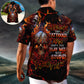 Skull Tattooed Hawaiian Shirt Collar And Front View For Thoughtful Gifting