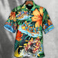 Tropical Water Rafting Outdoor Passion Hawaiian Shirt Detailed Pattern View For Vacation Style