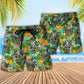 Tropical Peace Octopus Beach Shorts Pattern Detail For Vacation Style And Comfortable Daily Use