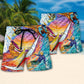 Windsurfing Beach Shorts Pattern Detail For Sunny Day Adventures And Travel Ready Comfort