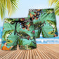Fishing I'd Rather Fish Than Talk Funny Beach Shorts For Sports Fan Vacation Wear
