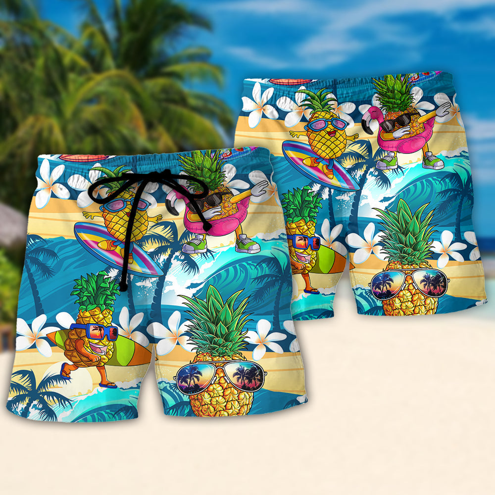 Surfing Funny Pineapple Surf Instead Of Walking Beach Shorts For Marine Inspired Outdoor Wear