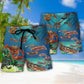 Lobster Beach Shorts Pattern Detail For Poolside Fun And Relaxed Casual Wear