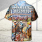 Horseback Riding Horse Hawaiian Shirt Front Pattern View For Casual Outings