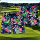 Tropical Golf Dinosaur Beach Shorts Pattern Detail For Relaxed Weekends And Laid Back Styling