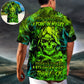 Vintage Skull Artwork Hawaiian Shirt Relaxed Style View For Outdoor Gatherings