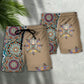 Yoga Beach Shorts Pattern Detail For Relaxed Weekends And Travel Ready Comfort