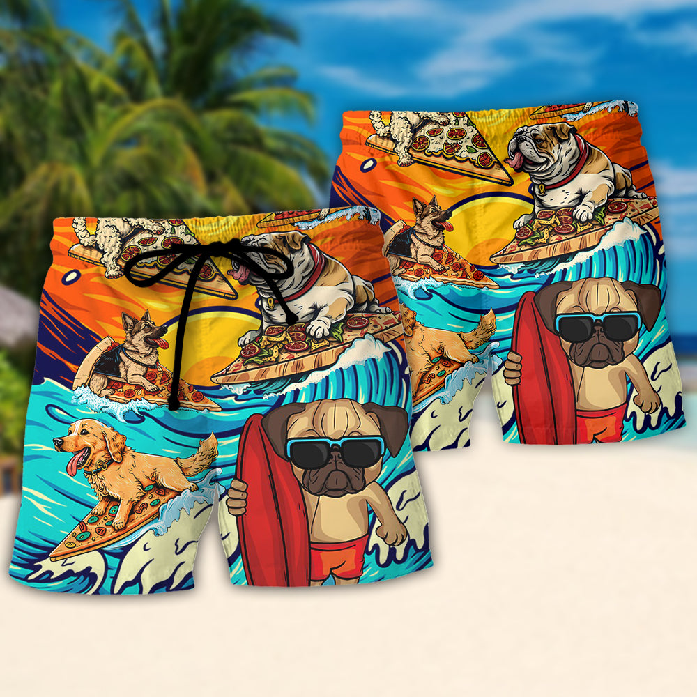 Dog Lovers Surf Eat Sleep Repeat Surfing Beach Shorts For Marine Inspired Outdoor Wear