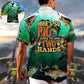 Funny Grill Food Hawaiian Shirt Button Front Artwork For Coastal Travel
