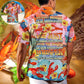 Tropical Lobstering Hawaiian Shirt Design View For Coastal Travel