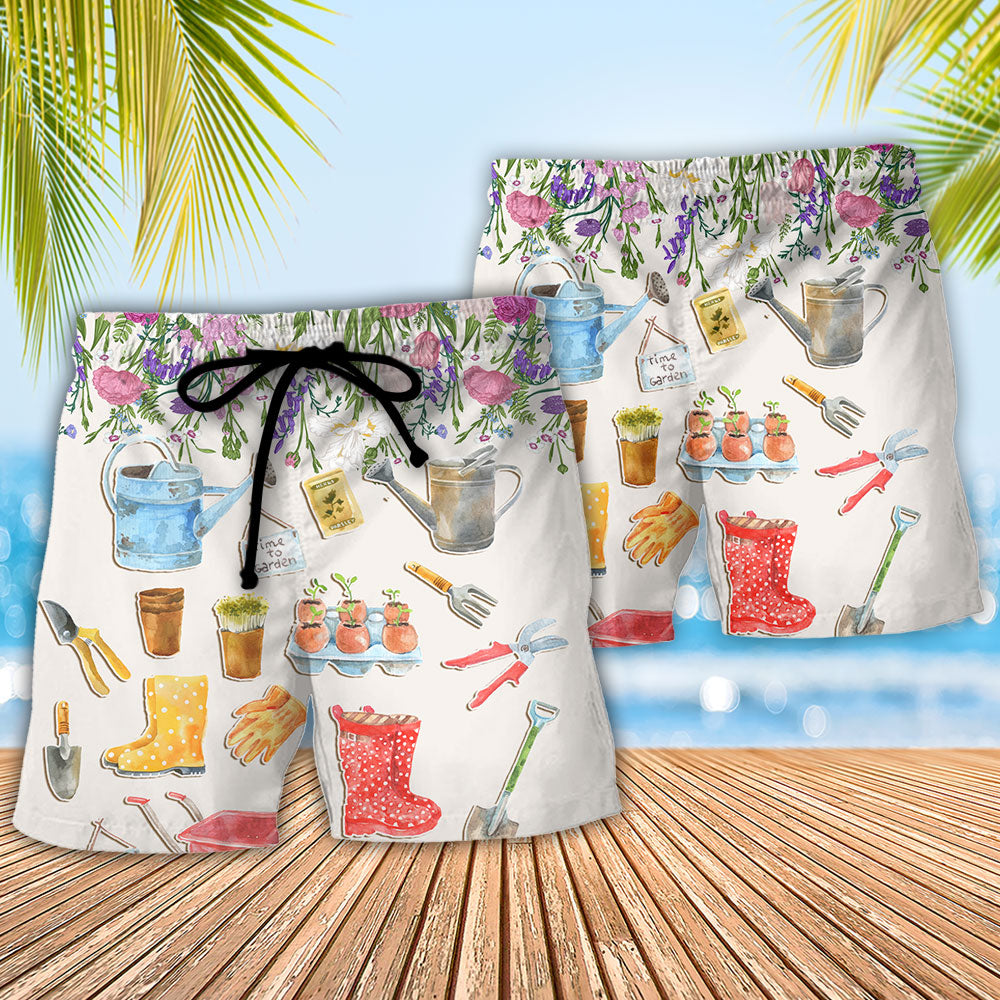 Gardening I Garden So I Don't Choke People Beach Shorts For Summer Vacation And Coastal Travel