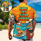 Dog Surfing Surf Hawaiian Shirt Detailed Pattern View For Outdoor Gatherings