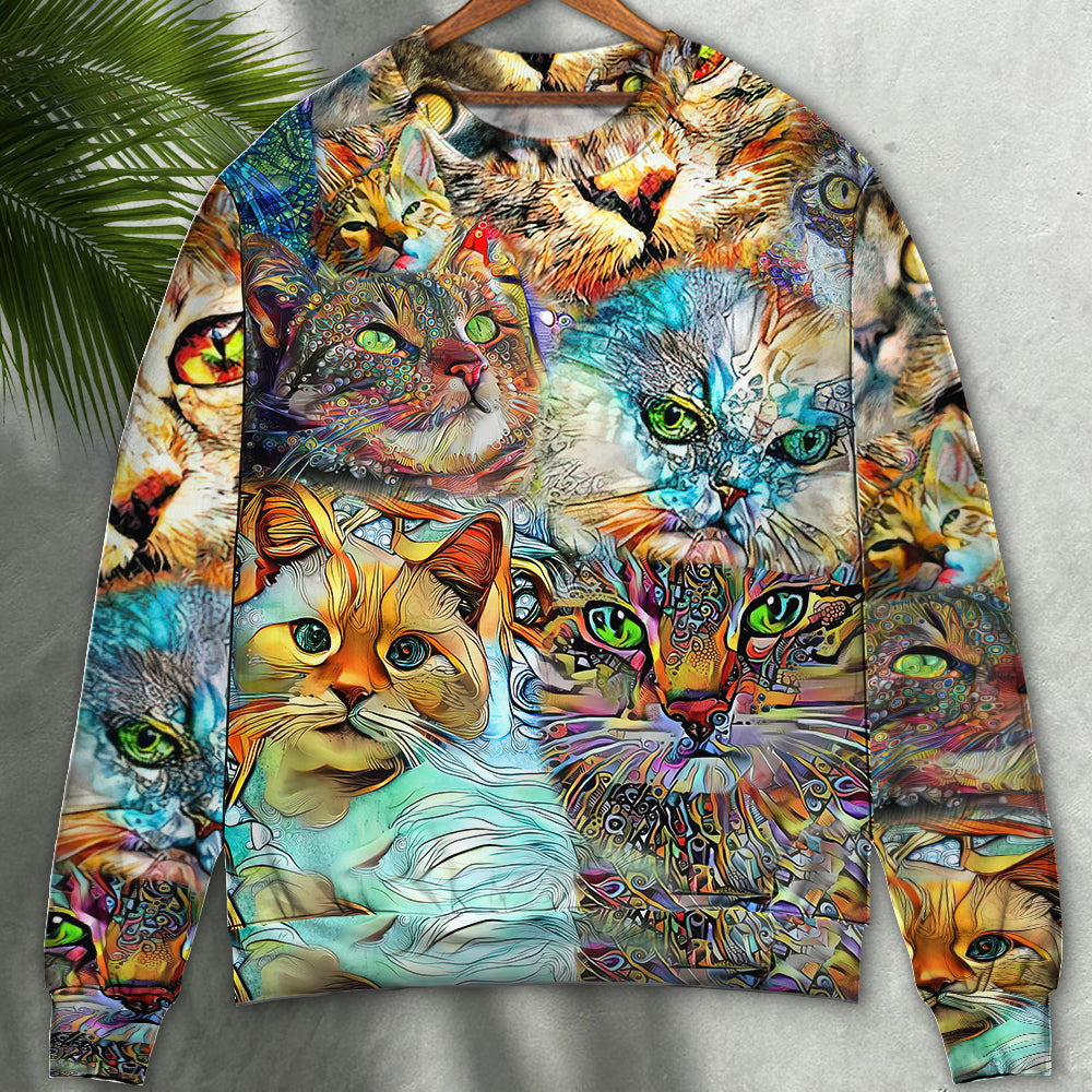 Heartfelt Cat Sweater For Animal Lovers Casual Wear Holidays And Thoughtful Gifting