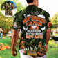 Funny Barbecue BBQ Beer Meat Pork Chicken Pit Hawaiian Shirt All Over Print Detail For Coastal Travel