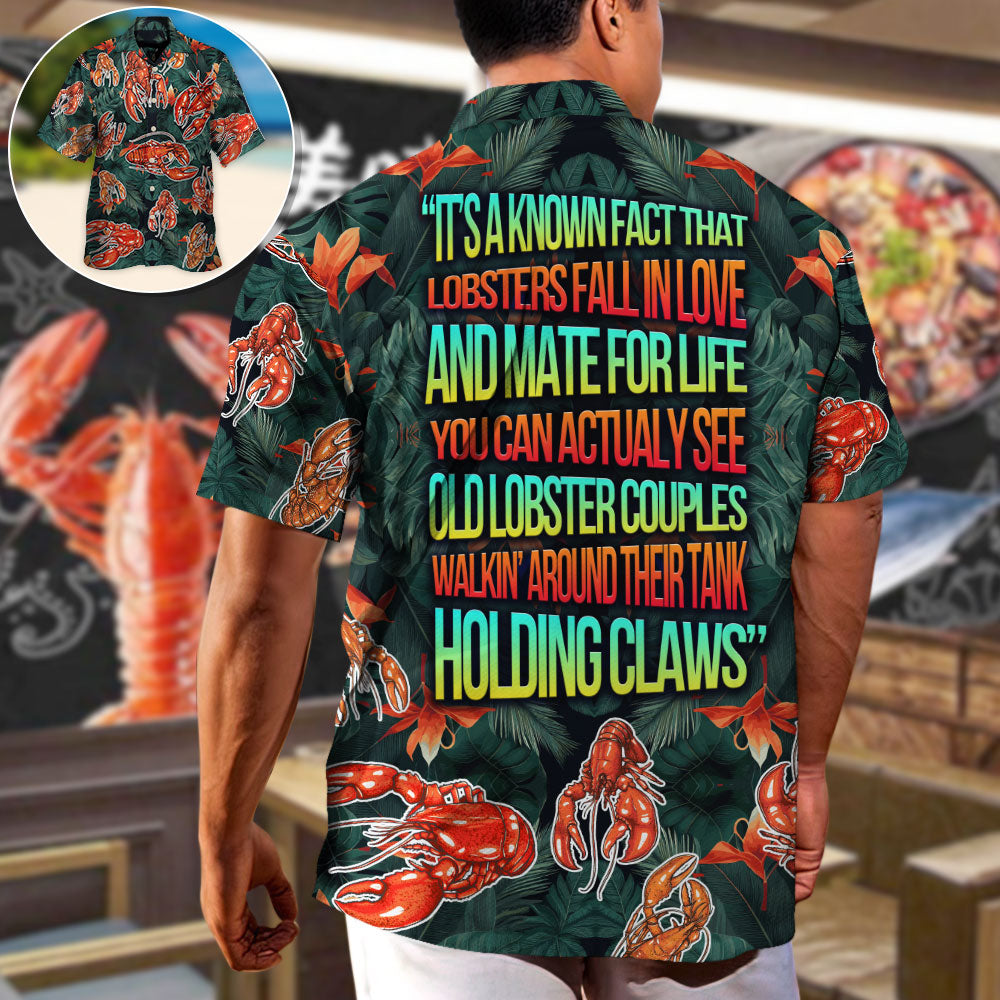 Tropical Lobster Hawaiian Shirt Relaxed Style View For Island Holidays