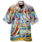 Sailing Ocean Weekend Humor Hawaiian Shirt Design View For Vacation Style