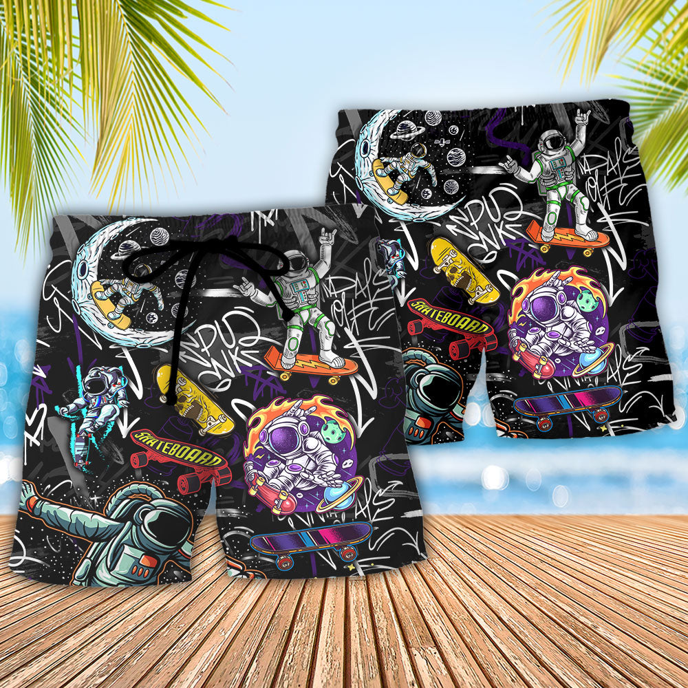 Skateboarding Don't Be Jealous Because I Slide Beach Shorts For Sunny Getaways And Casual Coastal Wear