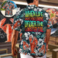 Tropical Lobster Hawaiian Shirt Collar And Front View For Weekend Trips