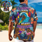 Funny Surfing Bigfoot Hawaiian Shirt Design View For Casual Outings