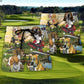 Golf Dog Beach Shorts Pattern Detail For Island Trips And Leisure And Relaxation