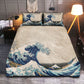 Ocean Wave Bedding Cover For Coastal Bedroom Decor