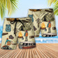 Camping Beach Shorts Pattern Detail For Relaxed Weekends And Relaxed Casual Wear