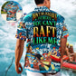 Rafting Adventure Graphic Hawaiian Shirt Artwork View For Resort Wear