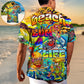 Beach Bum Crazy Hawaiian Shirt Tropical Styling View For Resort Wear