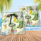 Gardening Plantaholic Vintage Art Beach Shorts For Sunny Getaways And Casual Coastal Wear